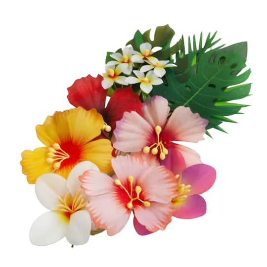 12 Packs: 16 ct. (192 total) Tropical Fabric Flowers by Recollections™